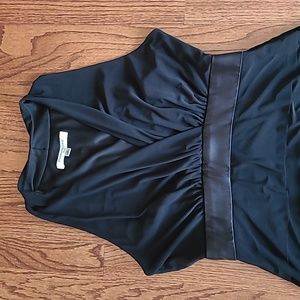 Evan-Picone Size 8 Black Tiered Sleeveless Dress Wedding Dressy